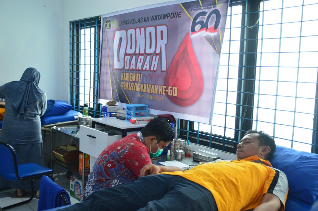 Kegiatan Donor Darah: Lapas Watampone dan PMI Kabupaten Bone Bersatu Demi Kemanusiaan